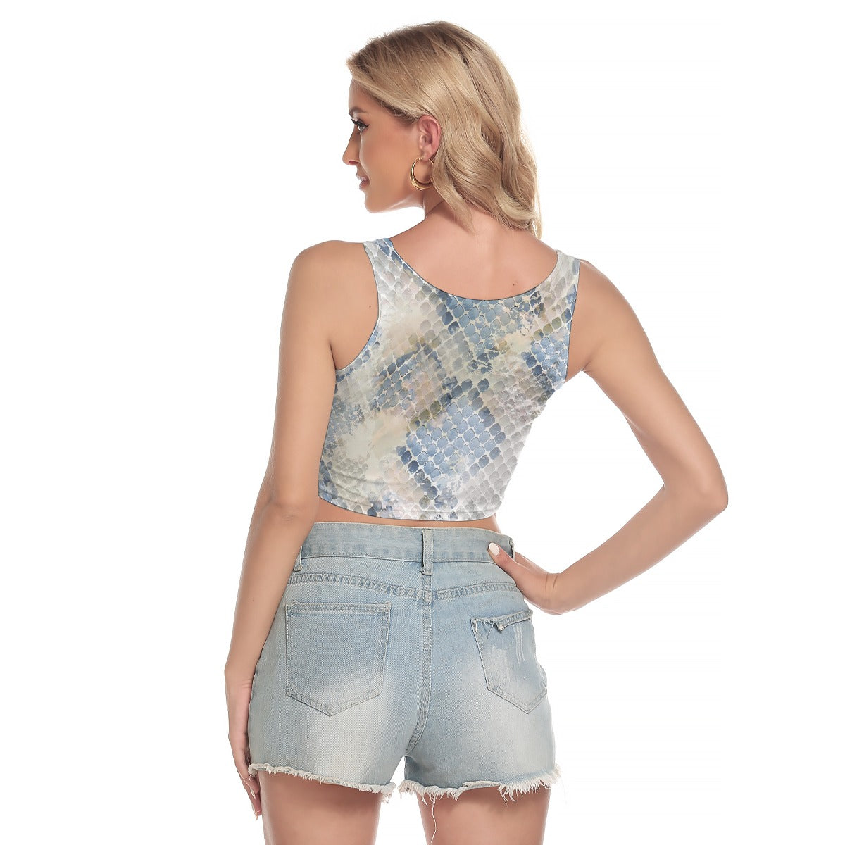 All-Over Print Women's Sport Crop Tank Top