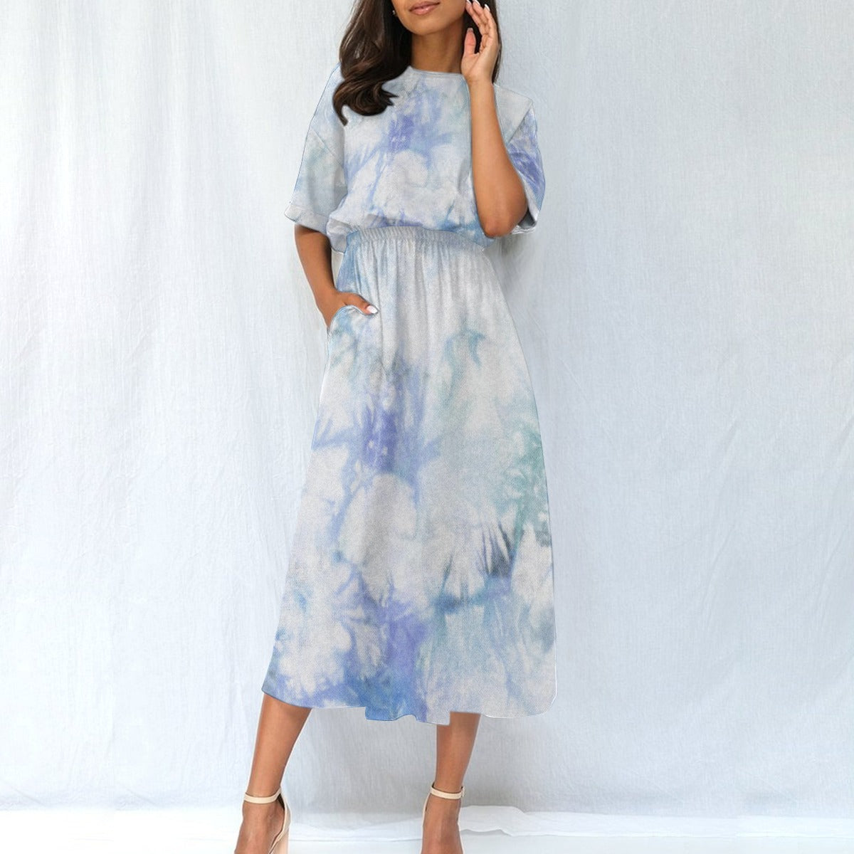 All-Over Print Women's Elastic Waist Dress