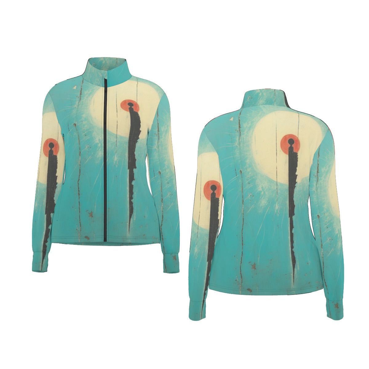 All-Over Print Women's Long Sleeve Thumbhole Jacket