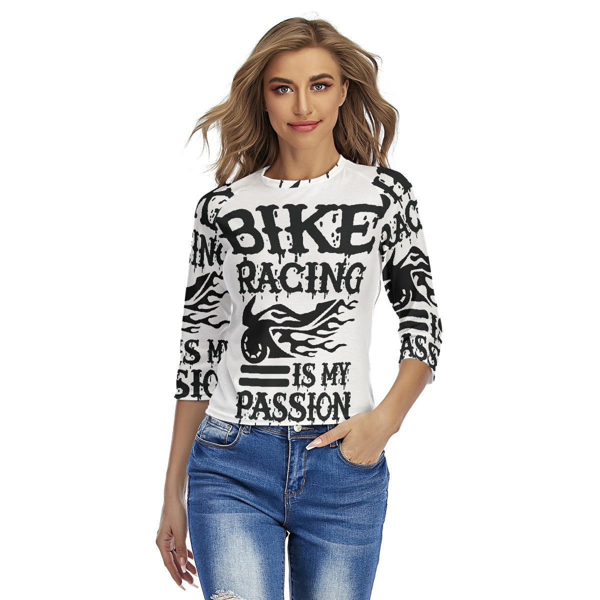 All-Over Print Women's Raglan Sleeves T-shirts
