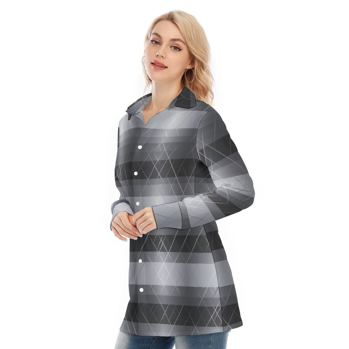 All-Over Print Women's Long Shirt