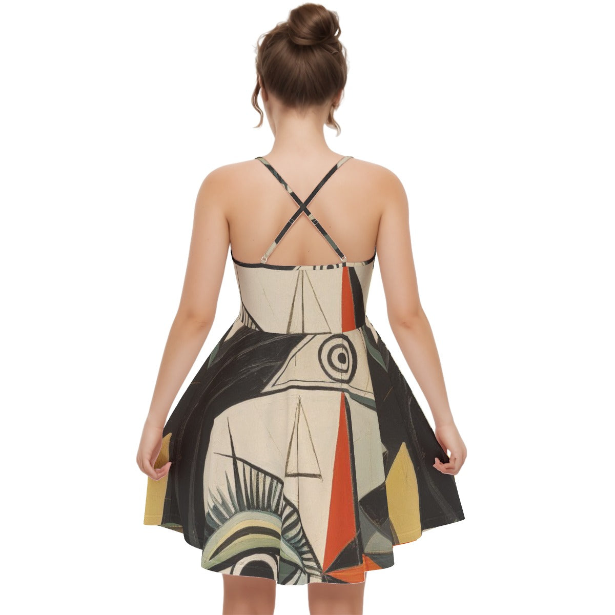 All-Over Print Women‘s Cross Cami Dress