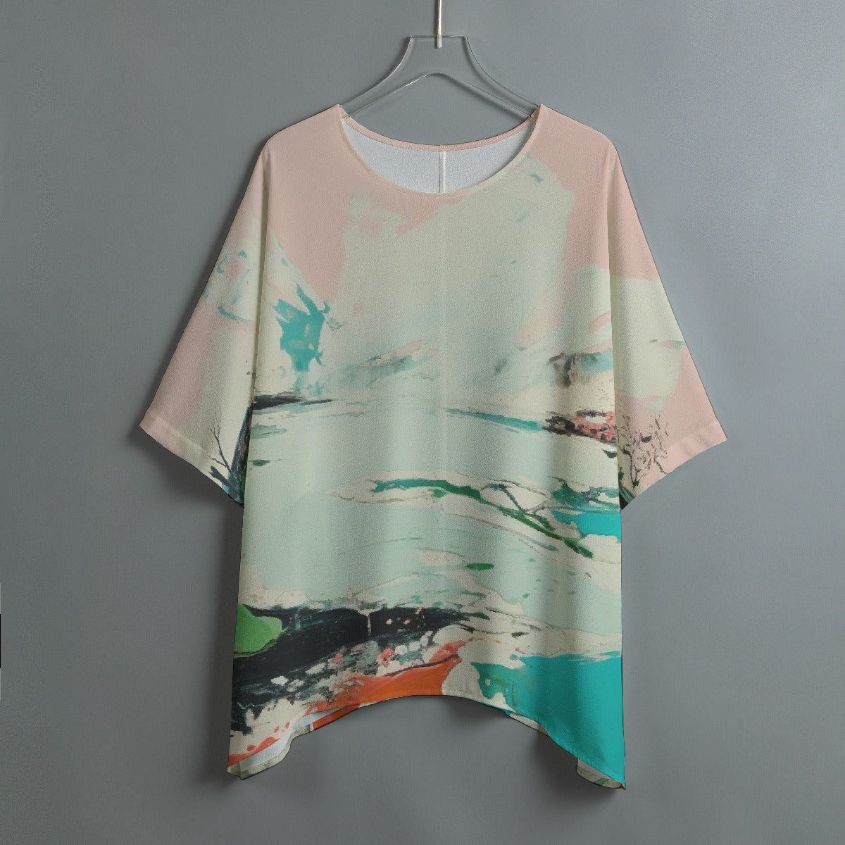 All-Over Print Women's Bat Sleeve Shirt