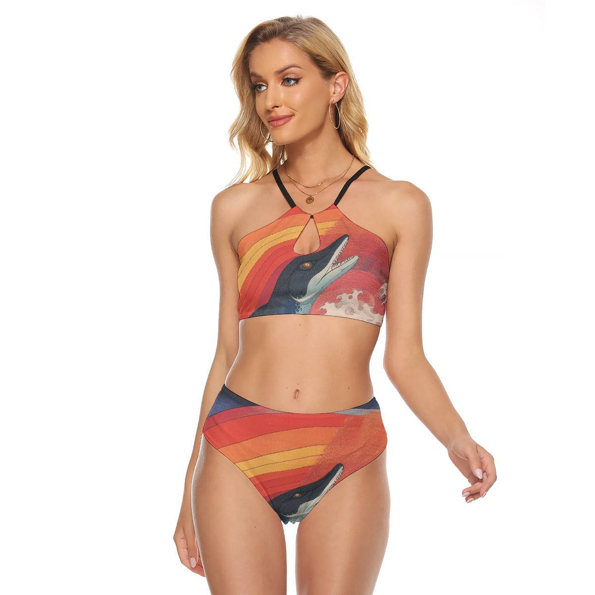 All-Over Print Women's Cami Keyhole One-piece Swimsuit