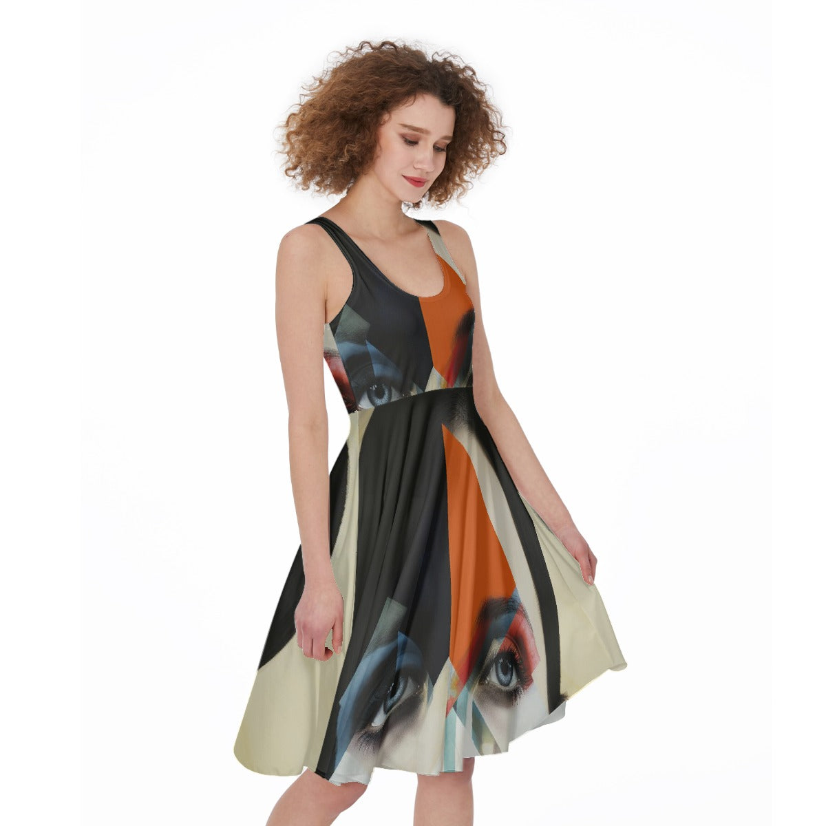 All-Over Print Women's Sleeveless Dress