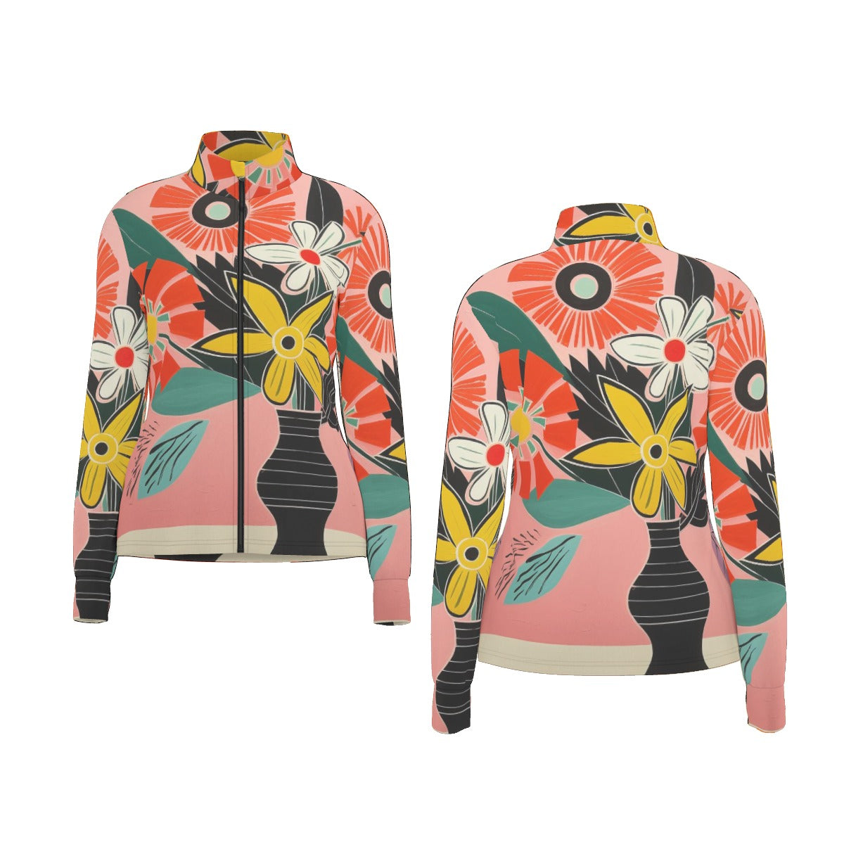 All-Over Print Women's Long Sleeve Thumbhole Jacket