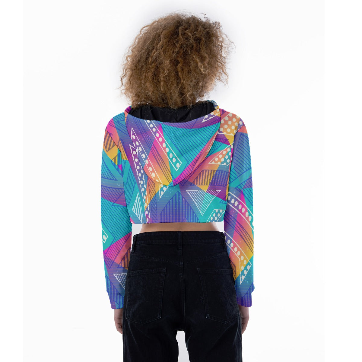 All-Over Print Women's Crop Top Hoodie