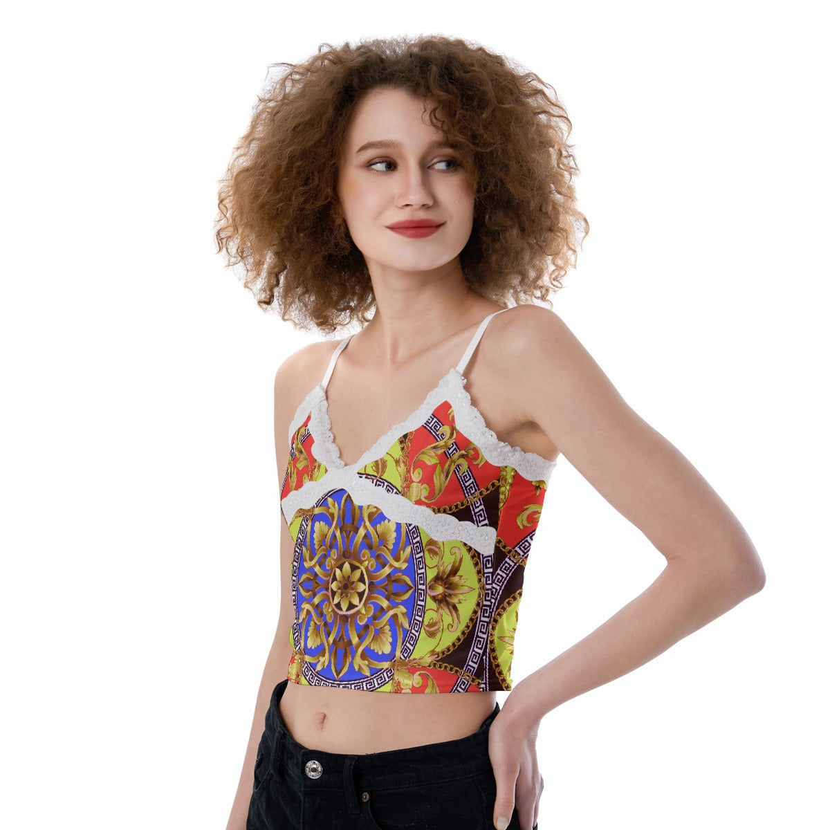 All-Over Print Women's Lace Camisole