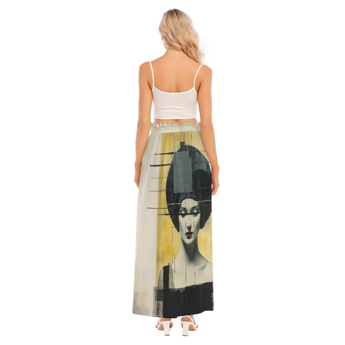 All-Over Print Women's Side Split Skirt