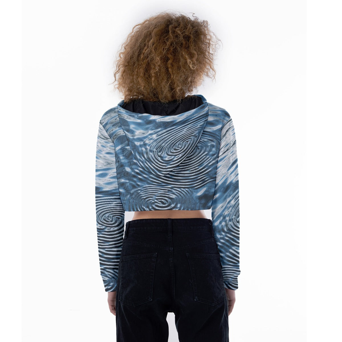 All-Over Print Women's Crop Top Hoodie