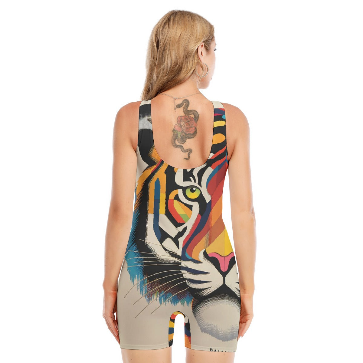 All-Over Print Women's Sleeveless One-piece Swimsuit