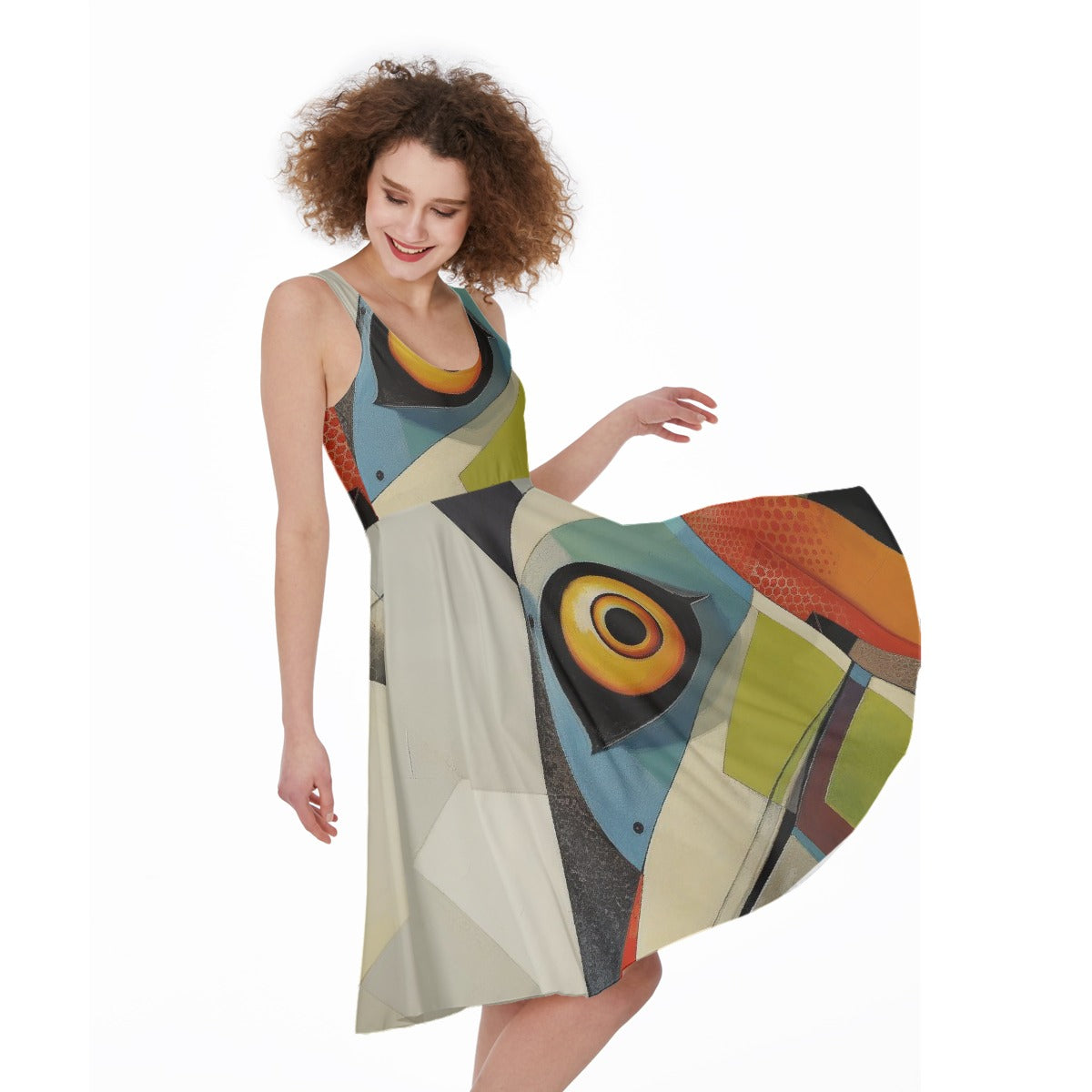 All-Over Print Women's Sleeveless Dress
