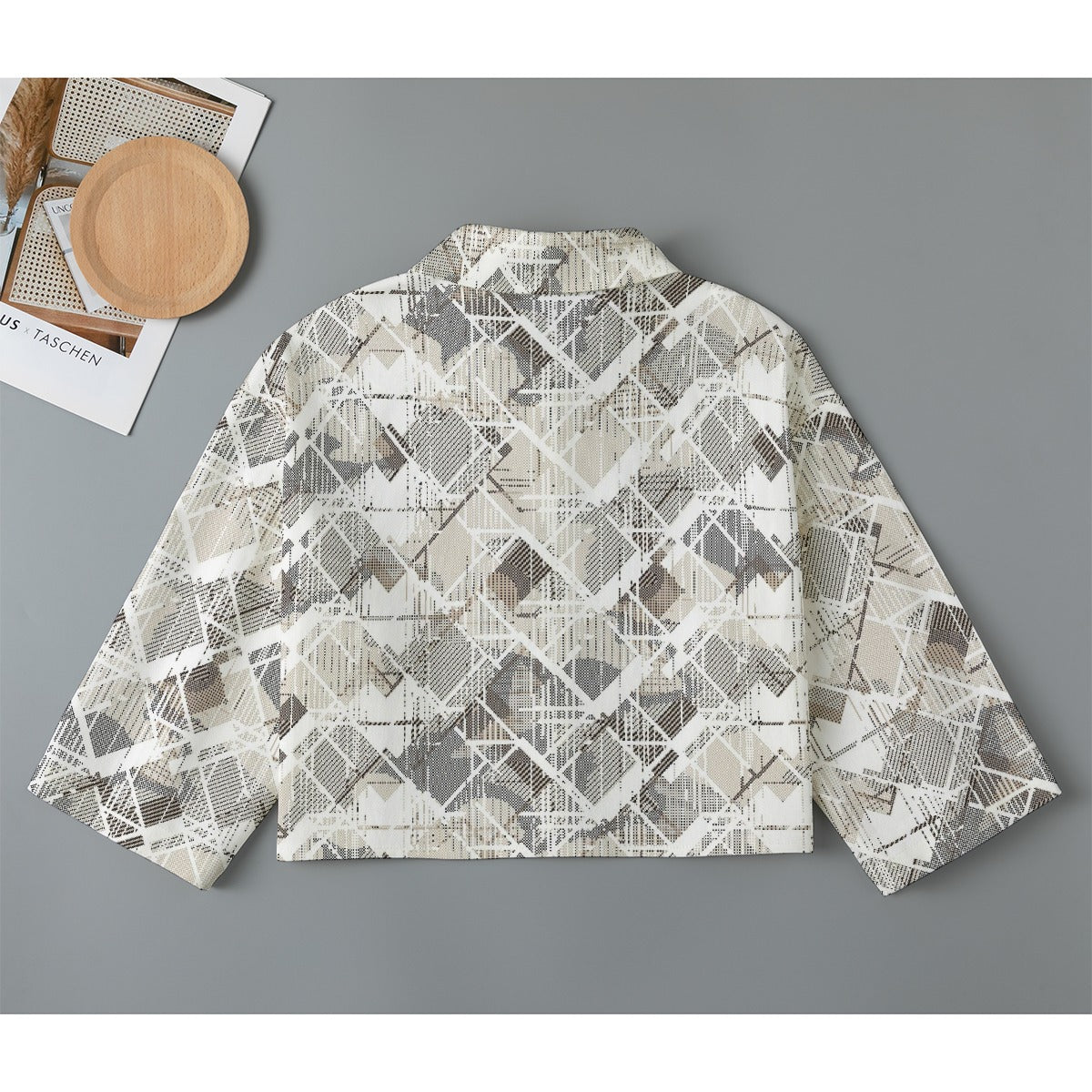 All-Over Print Women's Cropped Jacket | 245GSM Cotton
