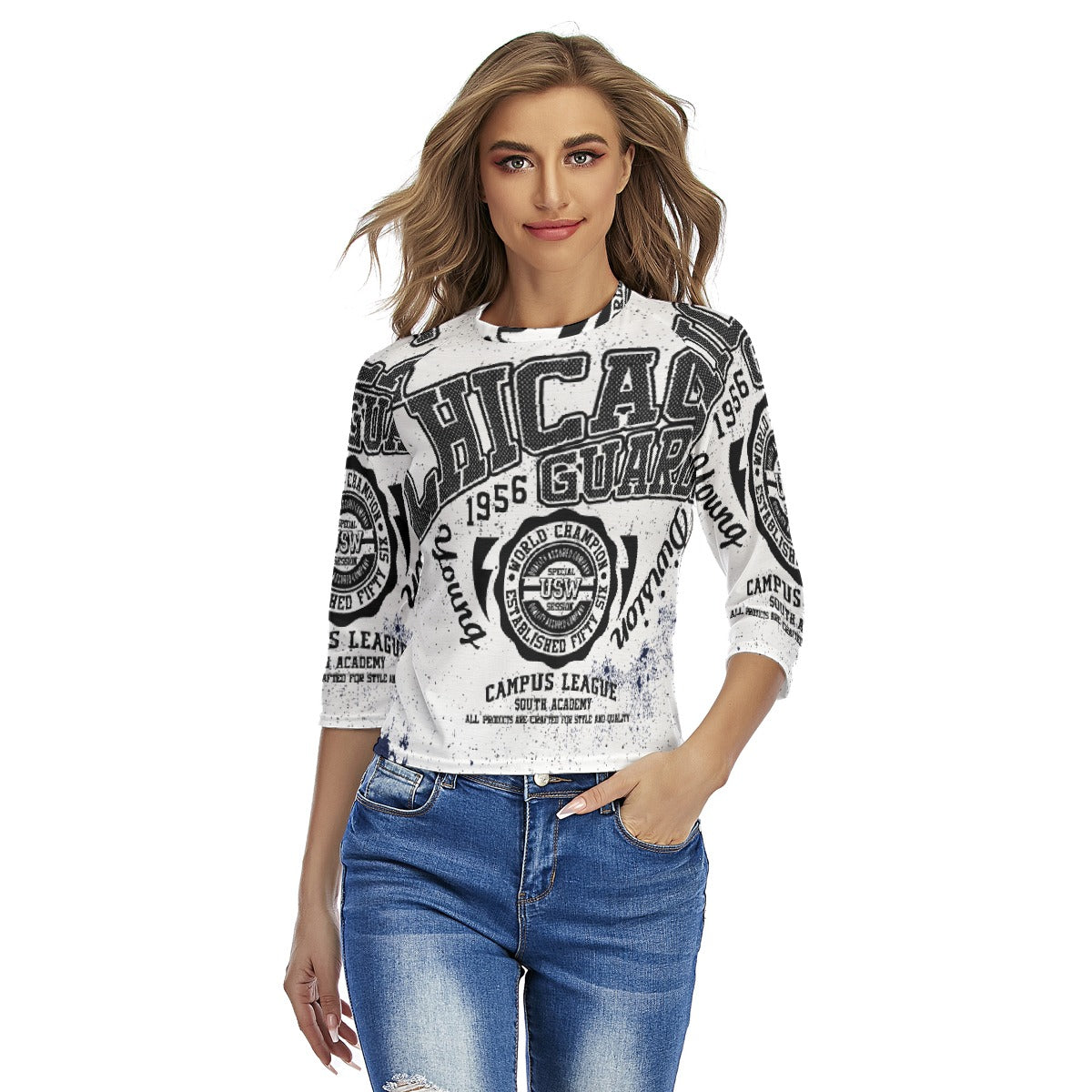 All-Over Print Women's Raglan Sleeves T-shirts