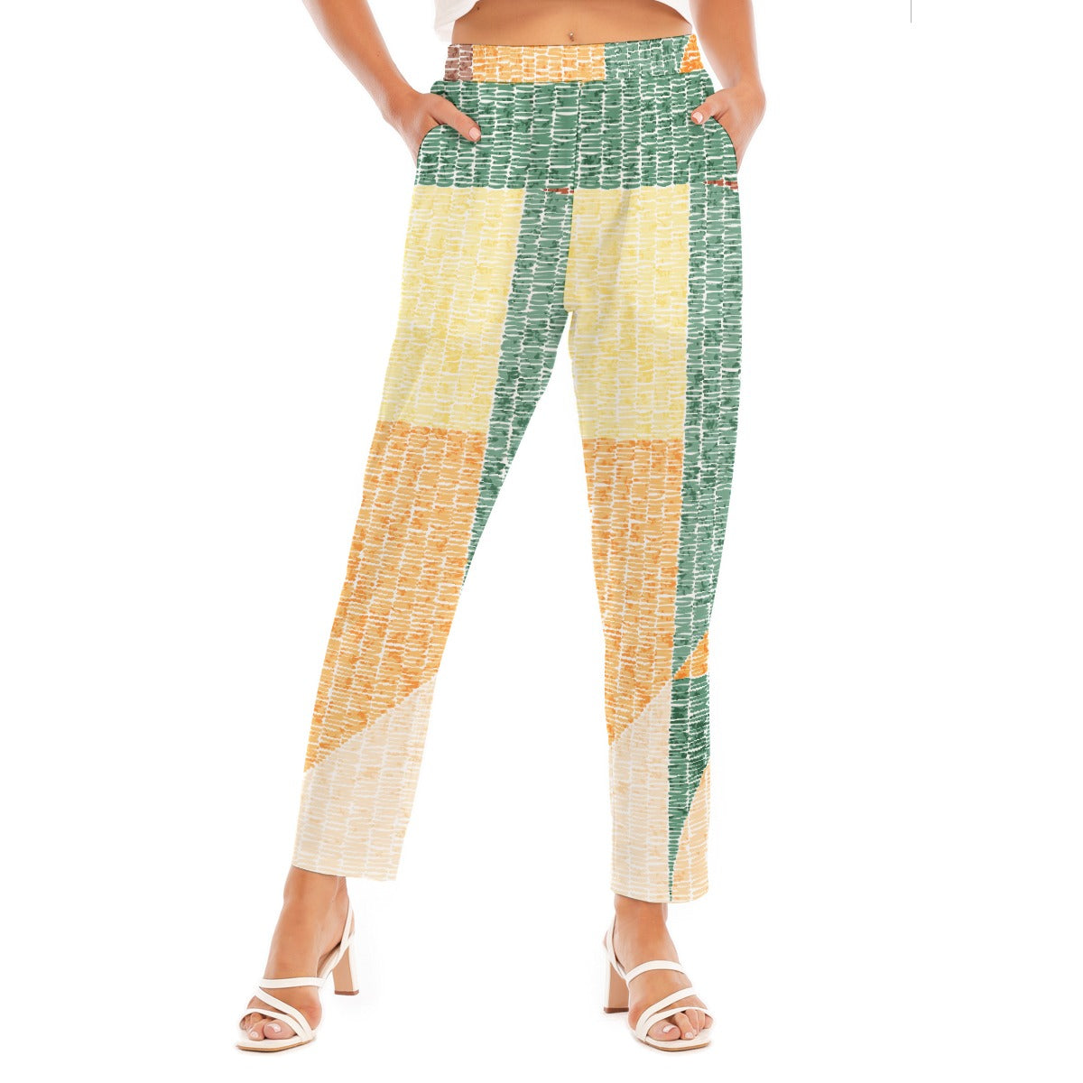 All-Over Print Women's Loose Straight-leg Pants