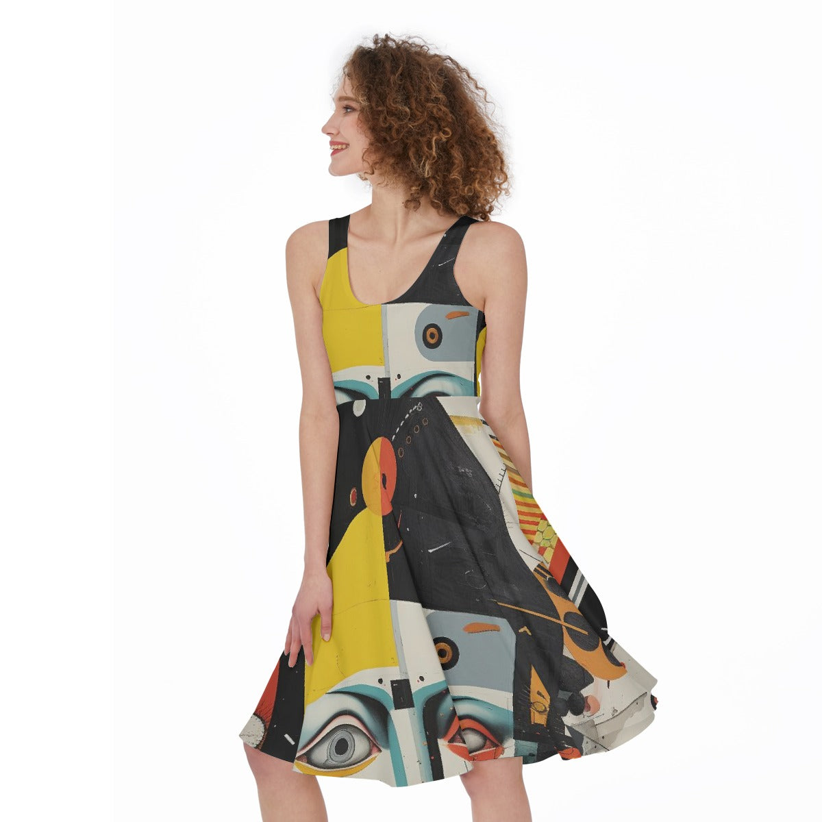 All-Over Print Women's Sleeveless Dress