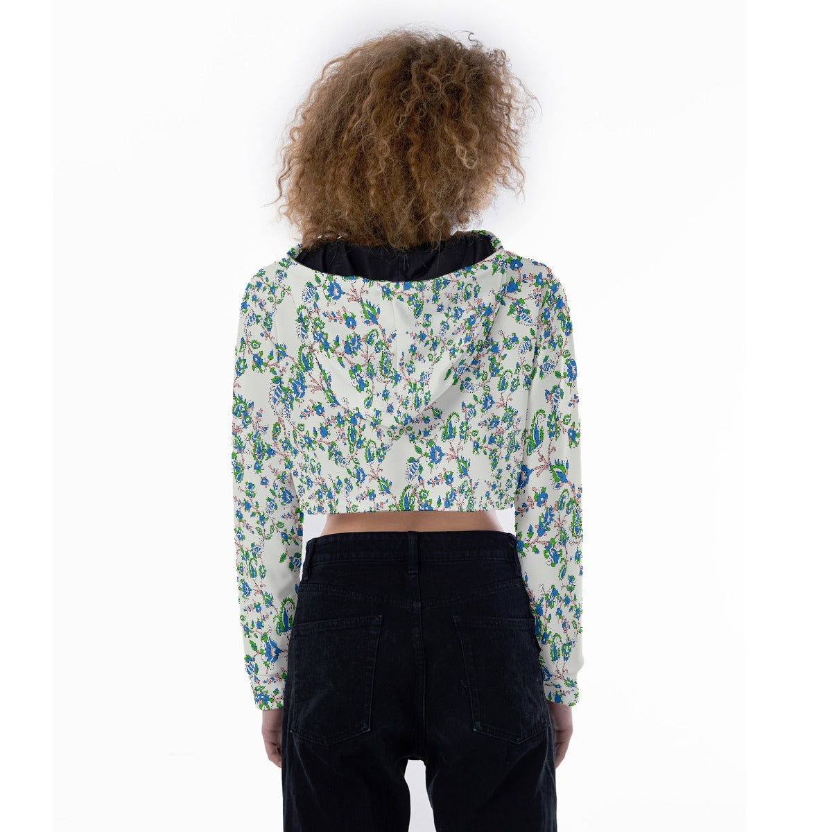 All-Over Print Women's Crop Top Hoodie