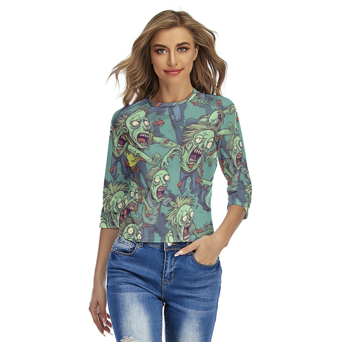 All-Over Print Women's Raglan Sleeves T-shirts