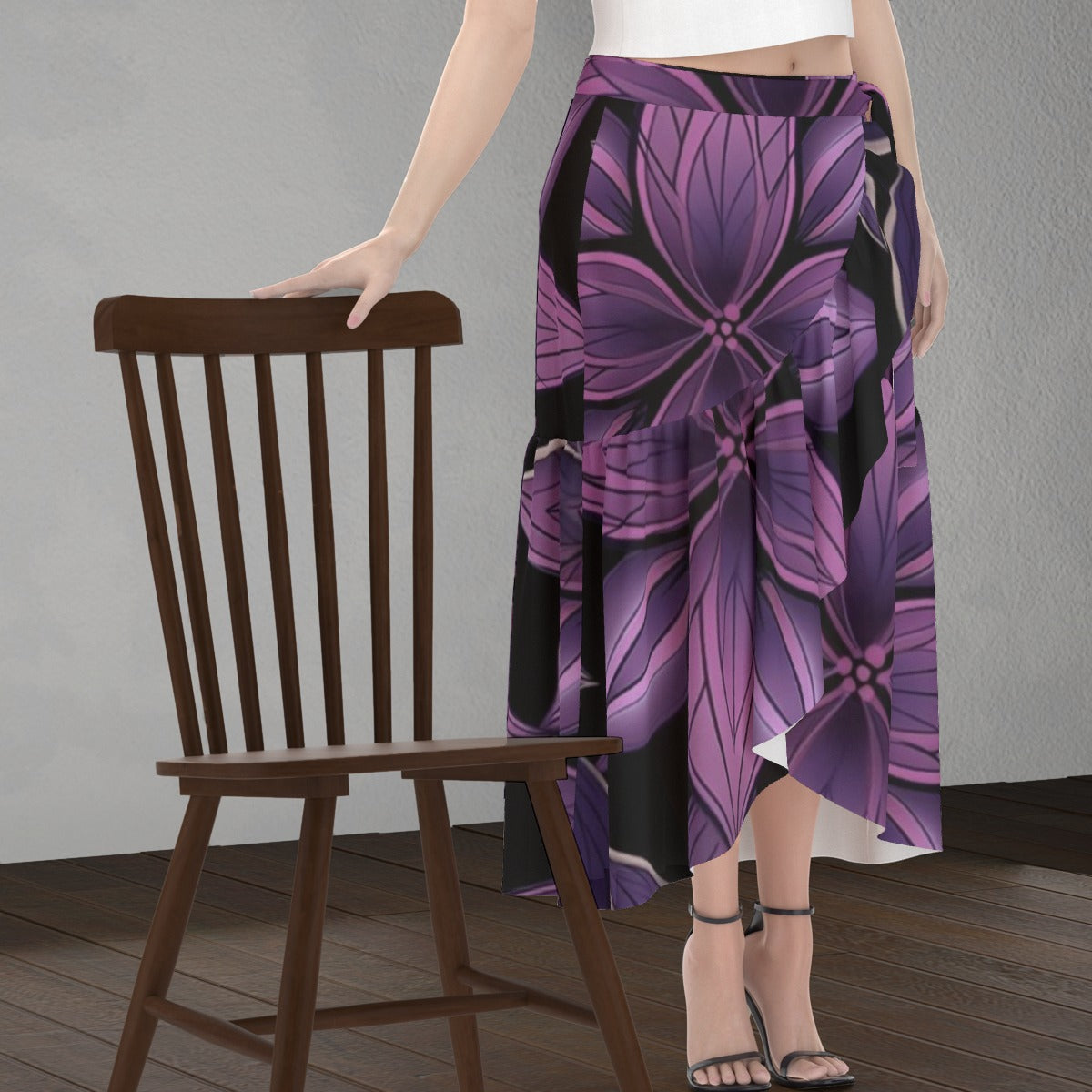 All-Over Print Women's Wrap Skirt