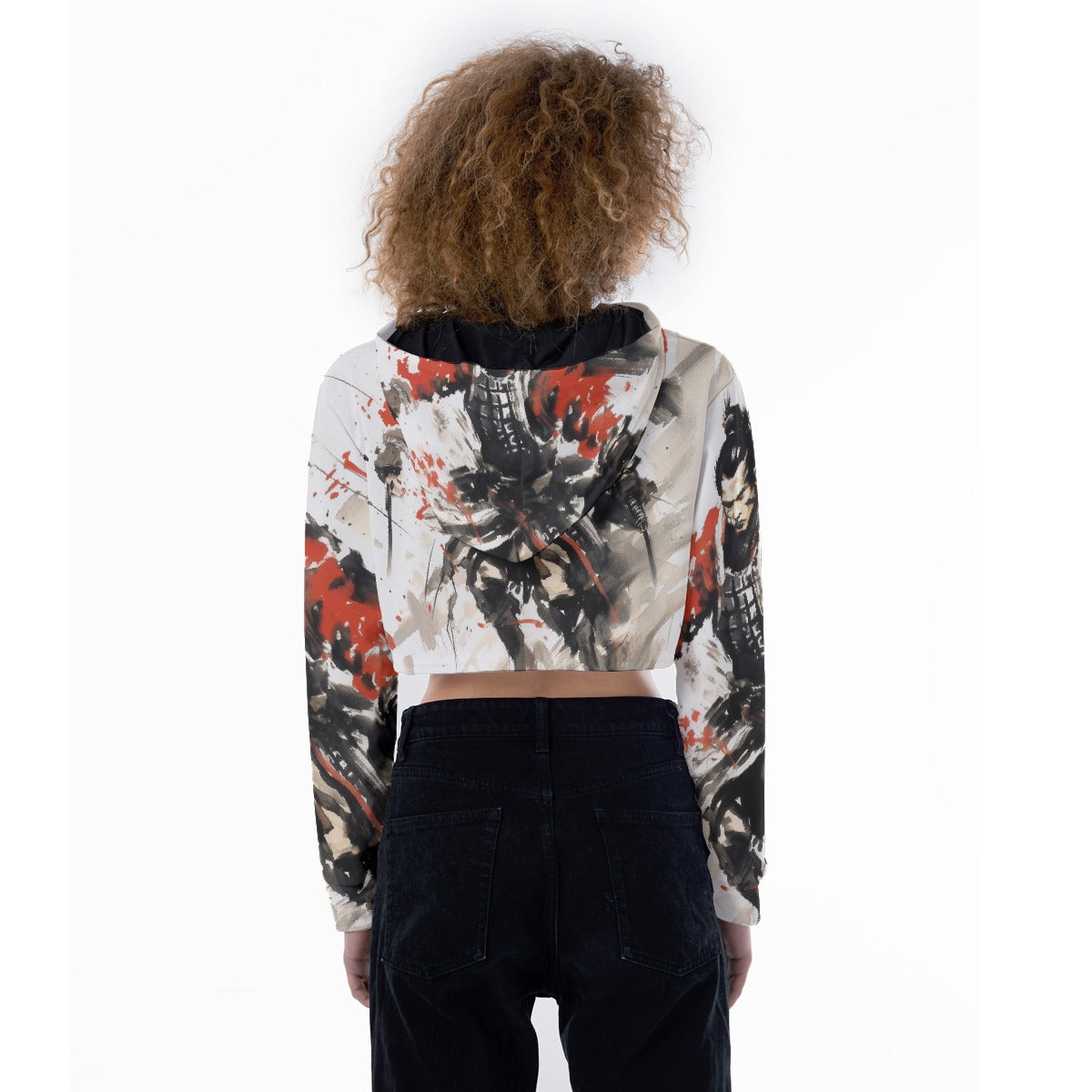 All-Over Print Women's Crop Top Hoodie