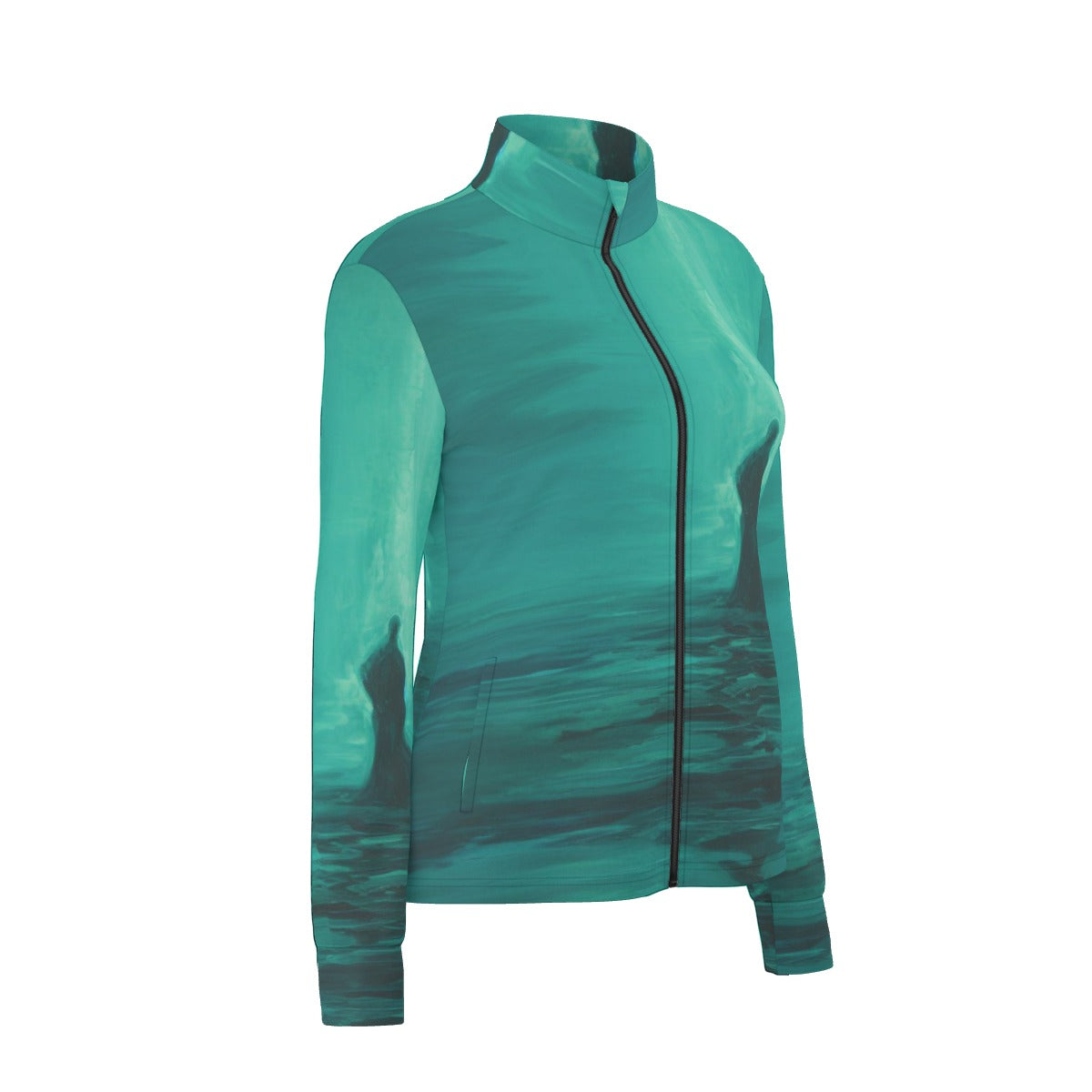 All-Over Print Women's Long Sleeve Thumbhole Jacket