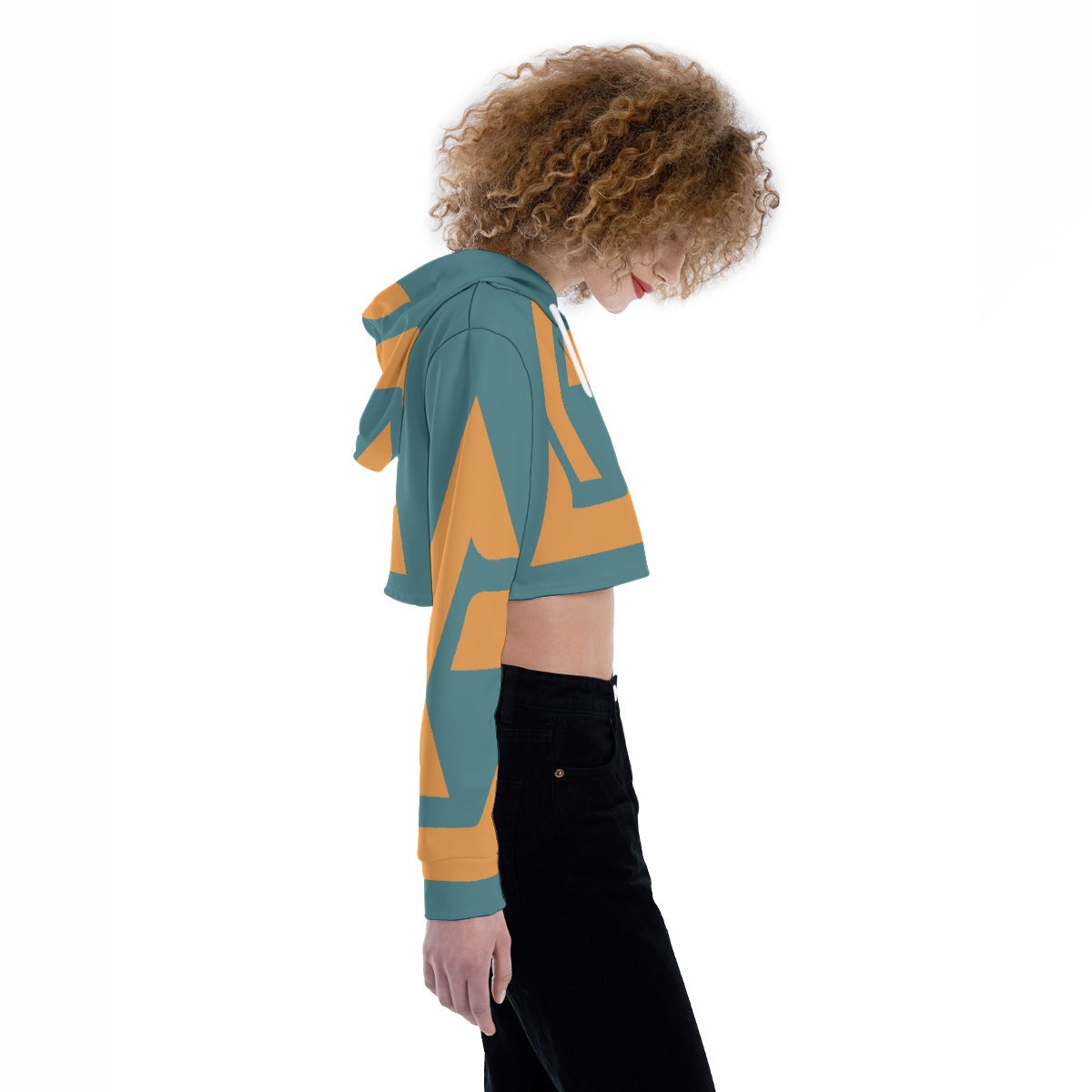 All-Over Print Women's Crop Top Hoodie