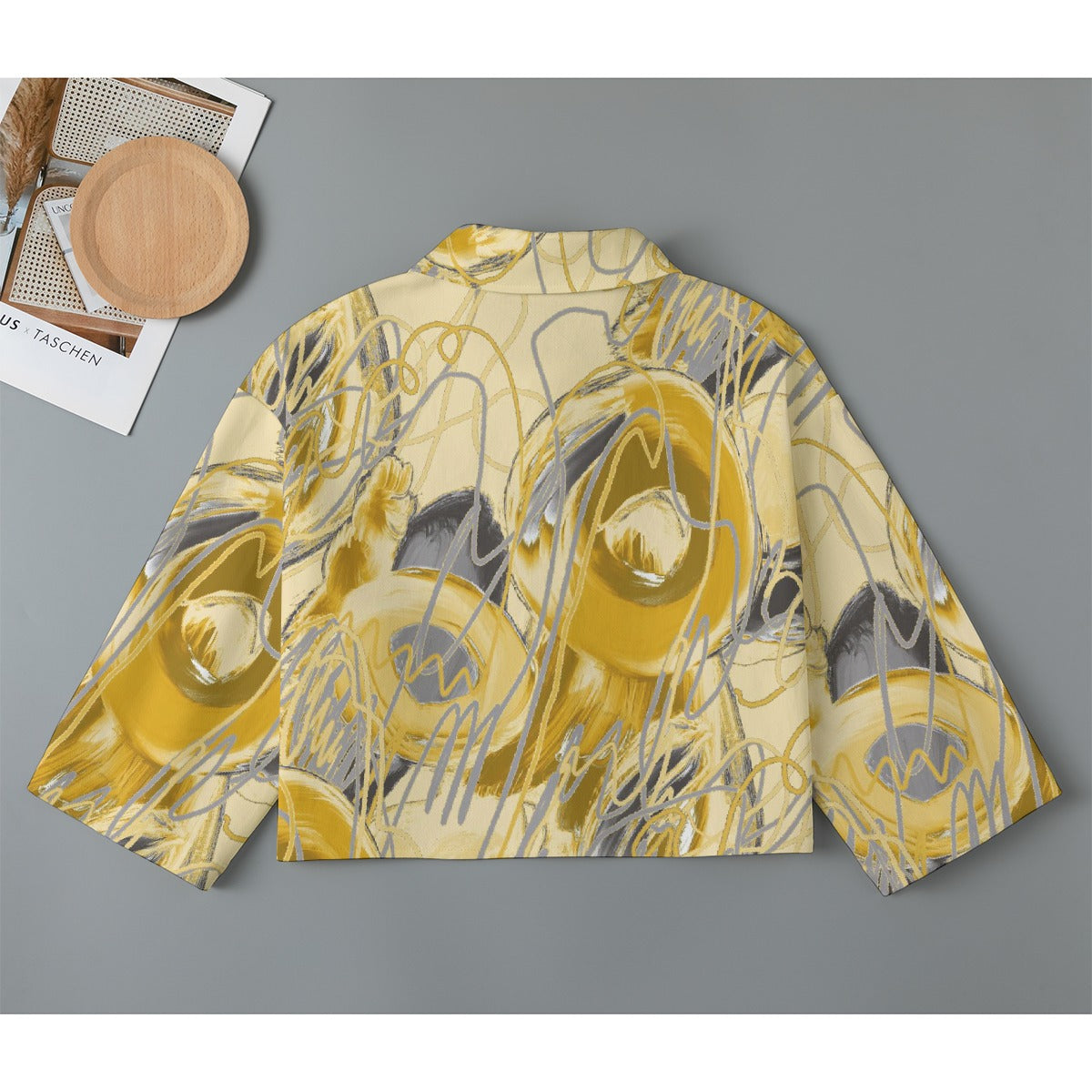 All-Over Print Women's Cropped Jacket | 245GSM Cotton