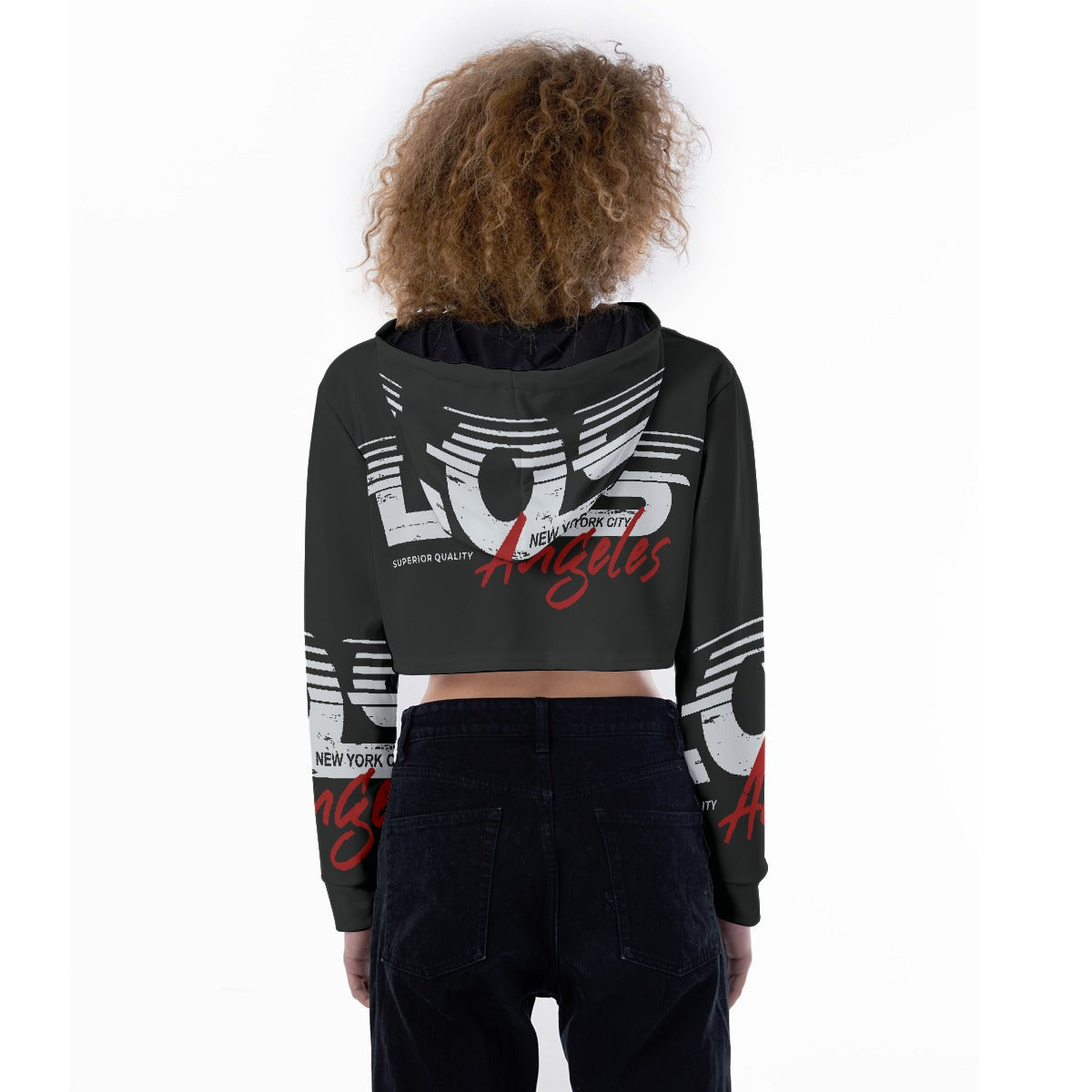 All-Over Print Women's Crop Top Hoodie