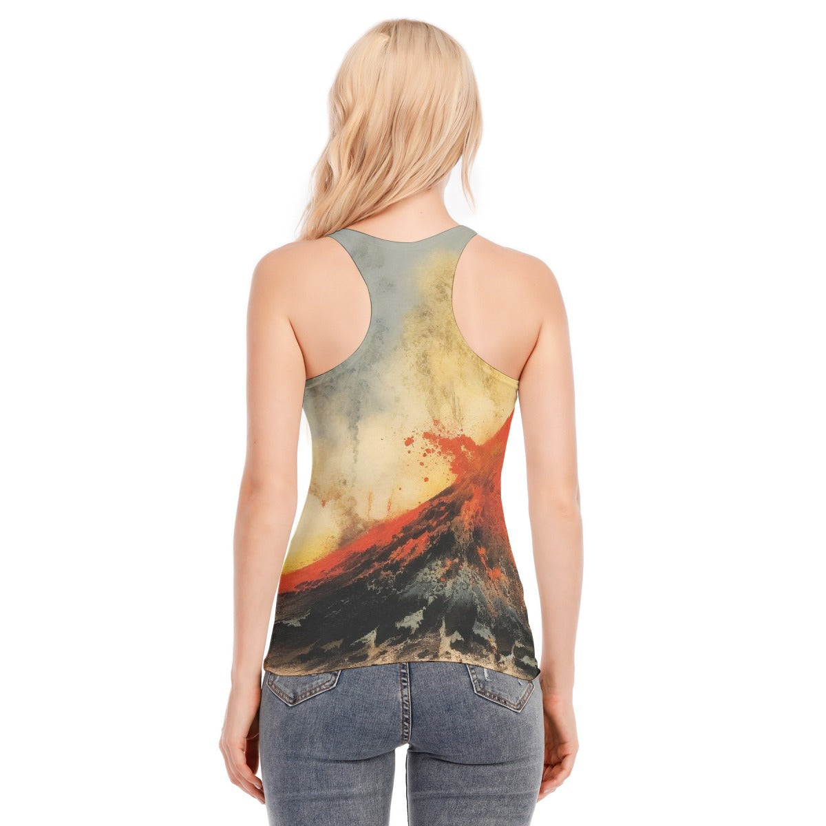 All-Over Print Women's Racer Vest | 190GSM Cotton