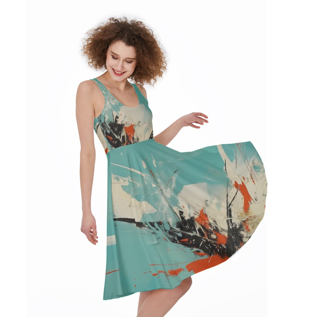 All-Over Print Women's Sleeveless Dress