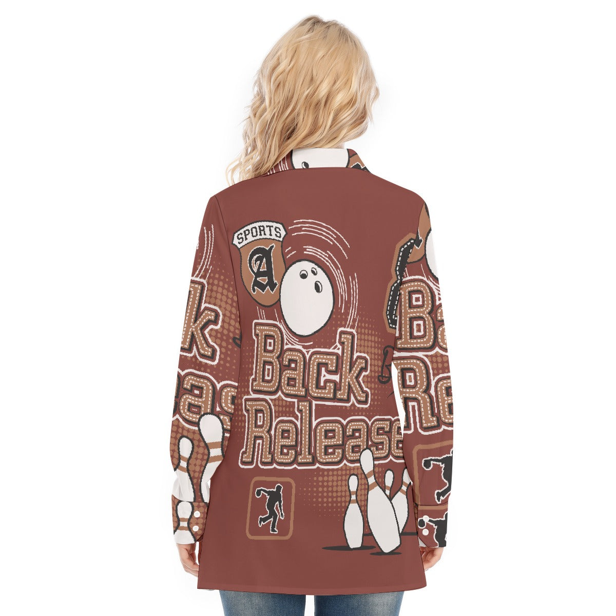 All-Over Print Women's Long Shirt