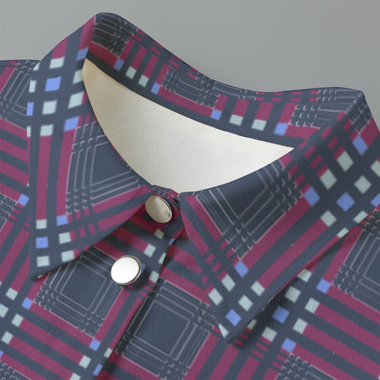 All-Over Print Women's Cropped Jacket | 245GSM Cotton