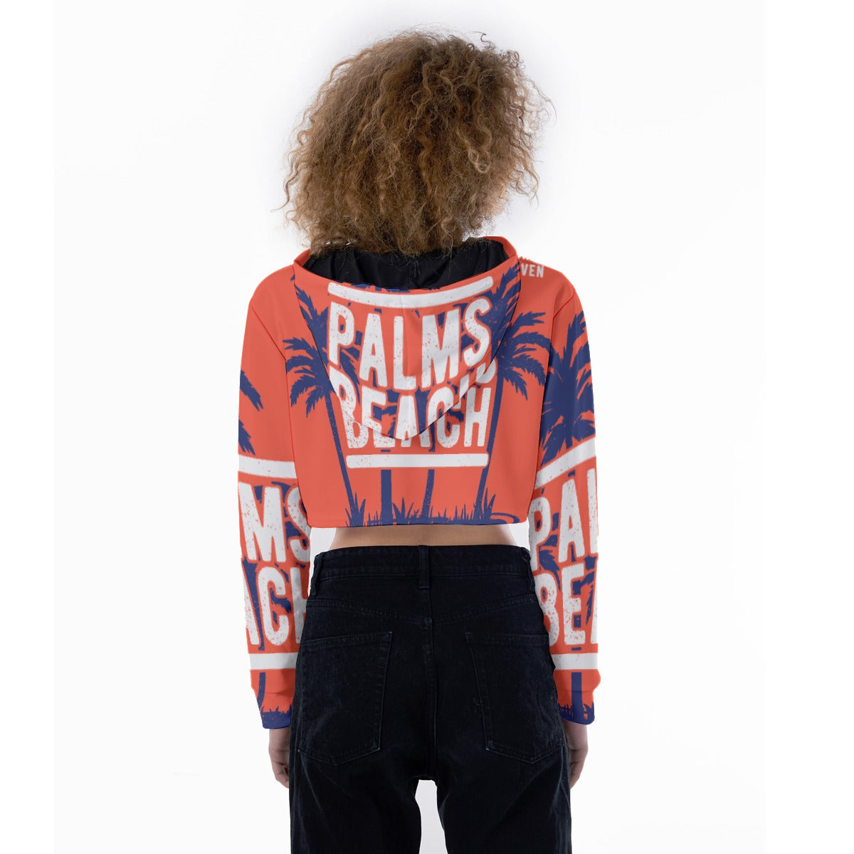 All-Over Print Women's Crop Top Hoodie