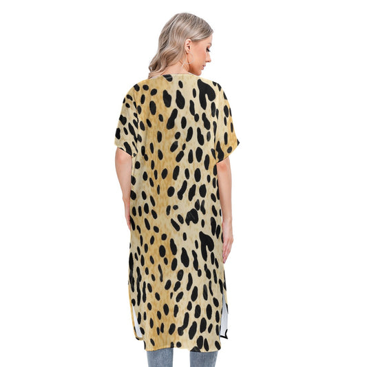 All-Over Print Women's Short Sleeve Cardigan