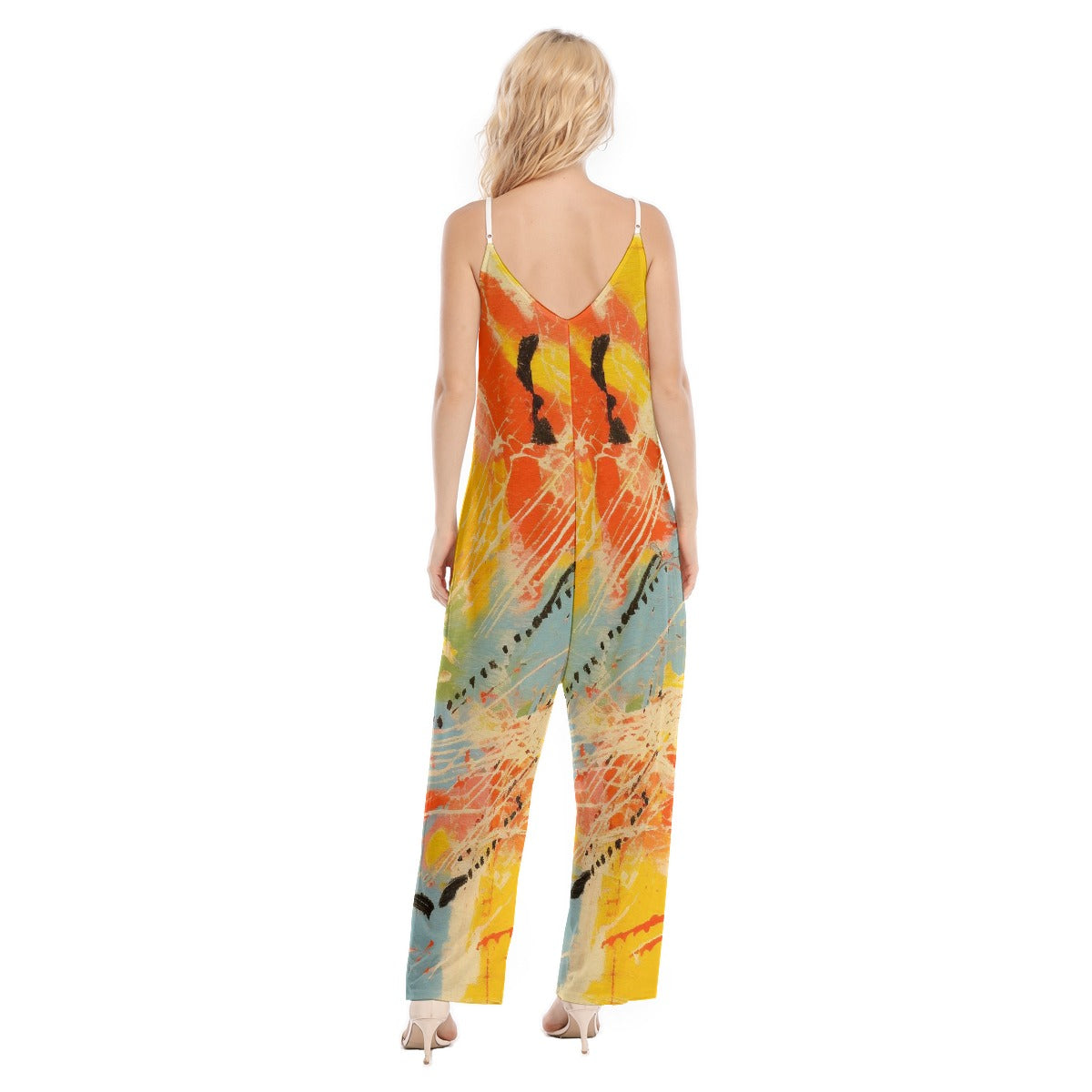 All-Over Print Women's Loose Cami Jumpsuit