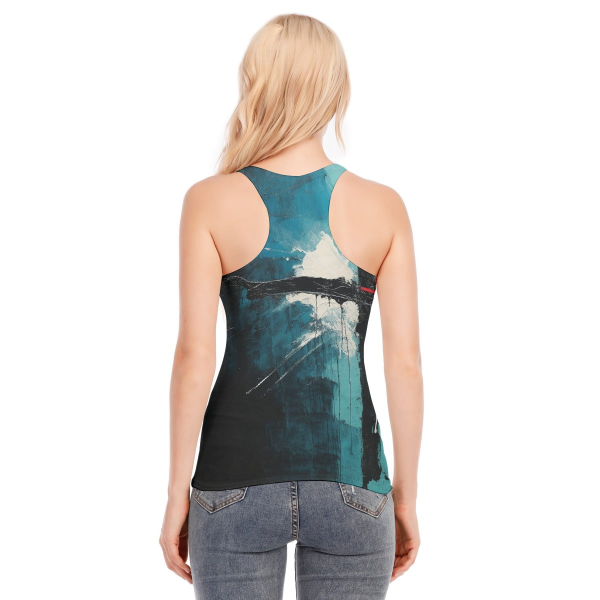 All-Over Print Women's Racer Vest | 190GSM Cotton