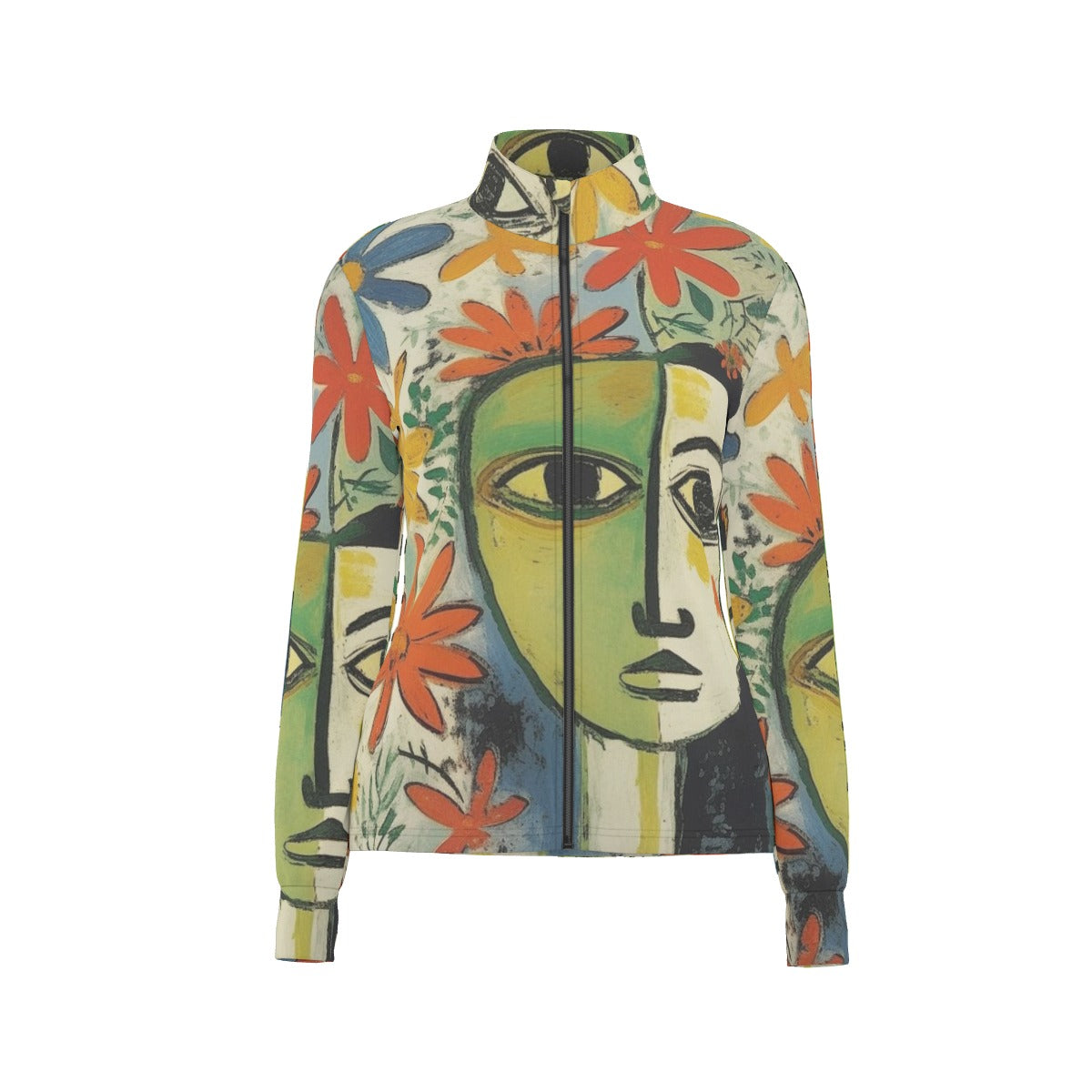 All-Over Print Women's Long Sleeve Thumbhole Jacket