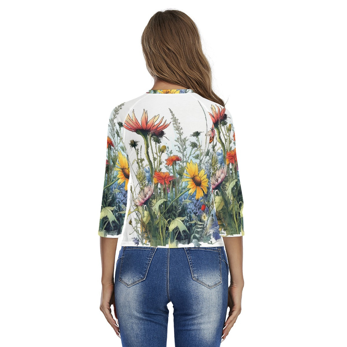 All-Over Print Women's Raglan Sleeves T-shirts