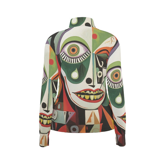 All-Over Print Women's Long Sleeve Thumbhole Jacket