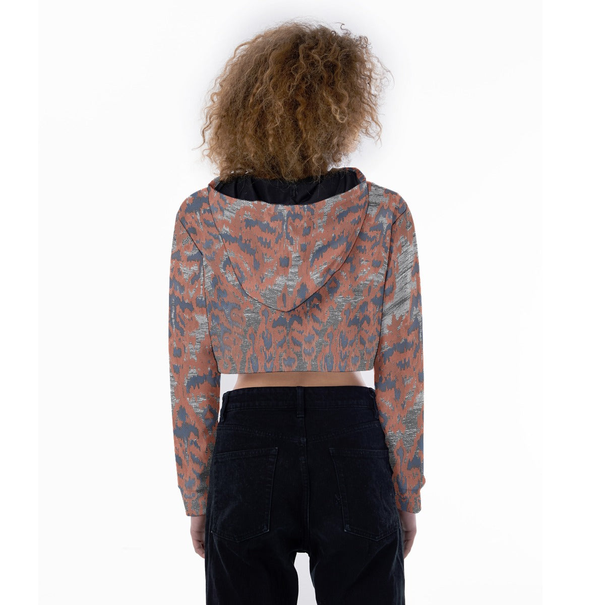 All-Over Print Women's Crop Top Hoodie