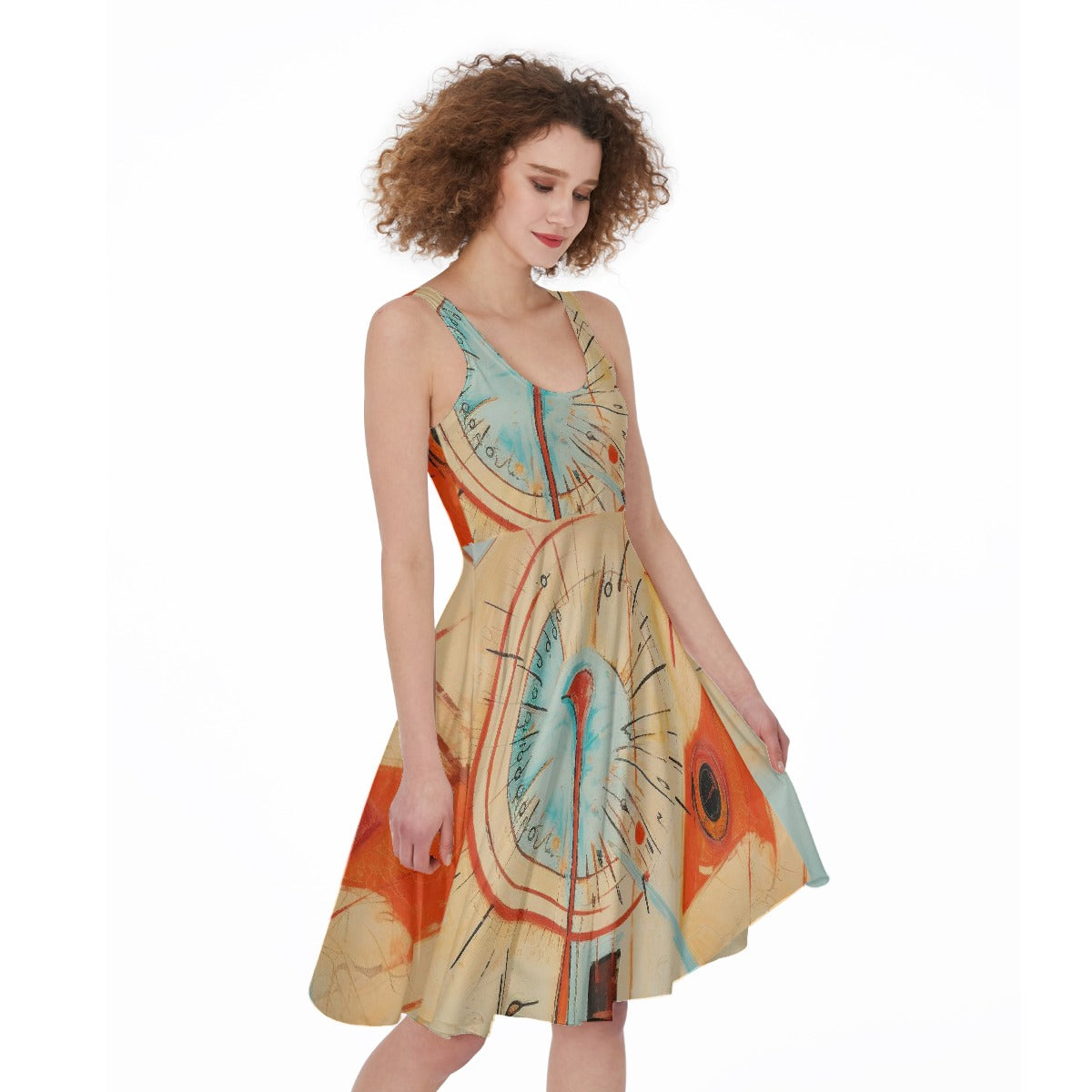 All-Over Print Women's Sleeveless Dress