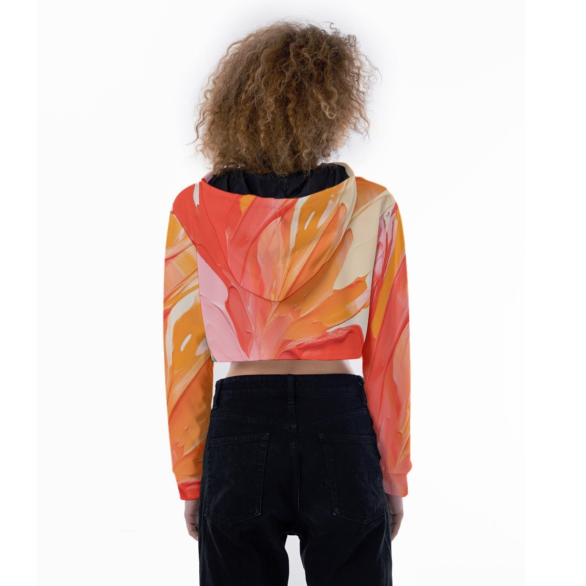 All-Over Print Women's Crop Top Hoodie