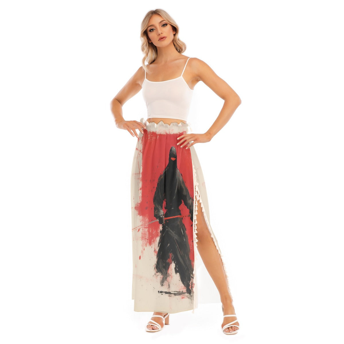 All-Over Print Women's Side Split Skirt