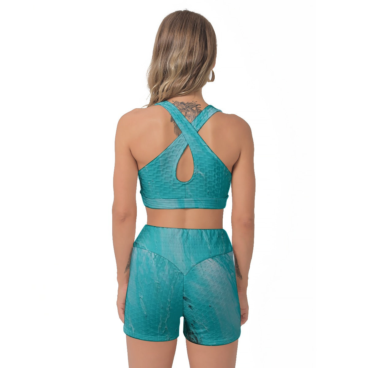 All-Over Print Women's Sports Bra Suit