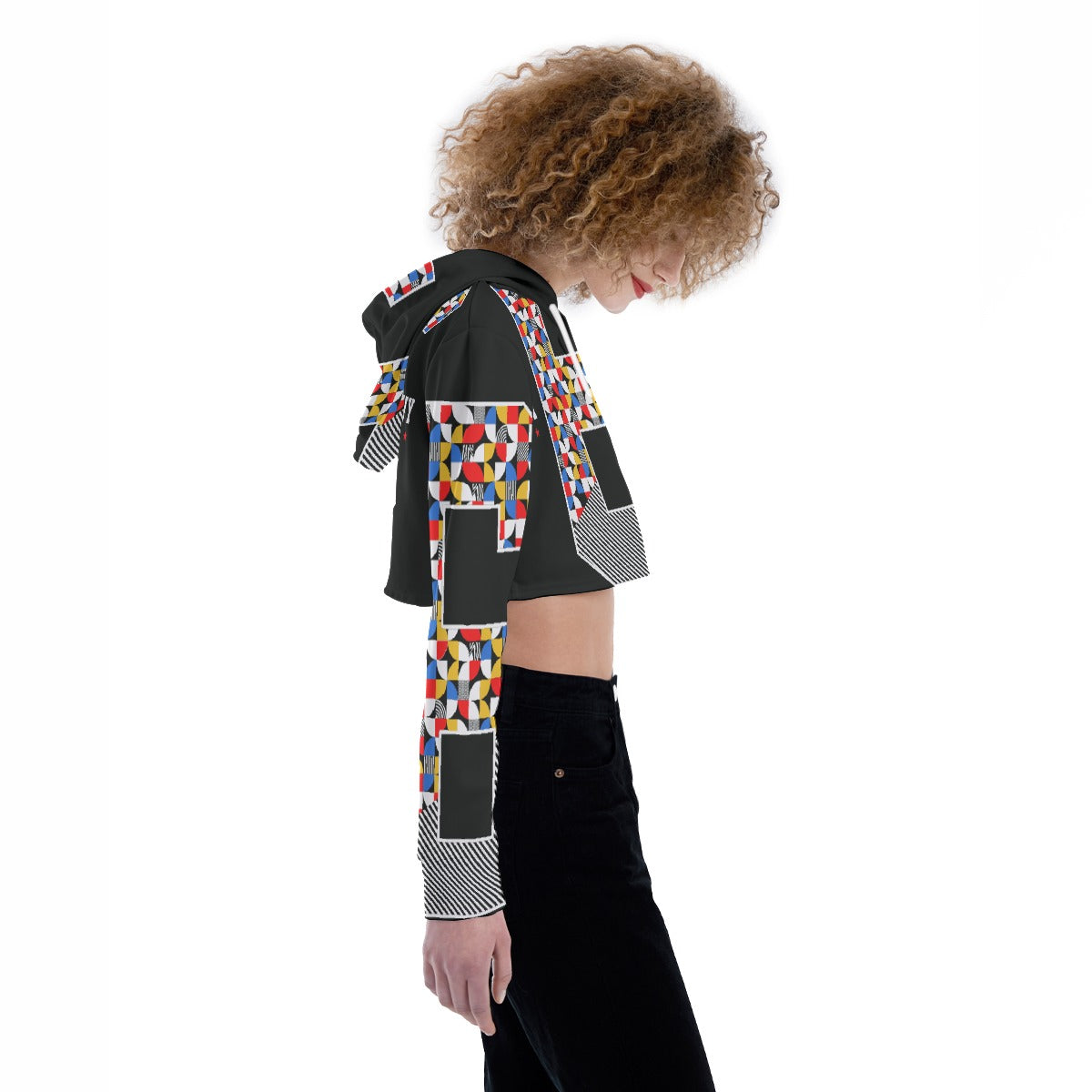 All-Over Print Women's Crop Top Hoodie