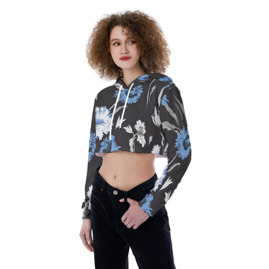 All-Over Print Women's Crop Top Hoodie