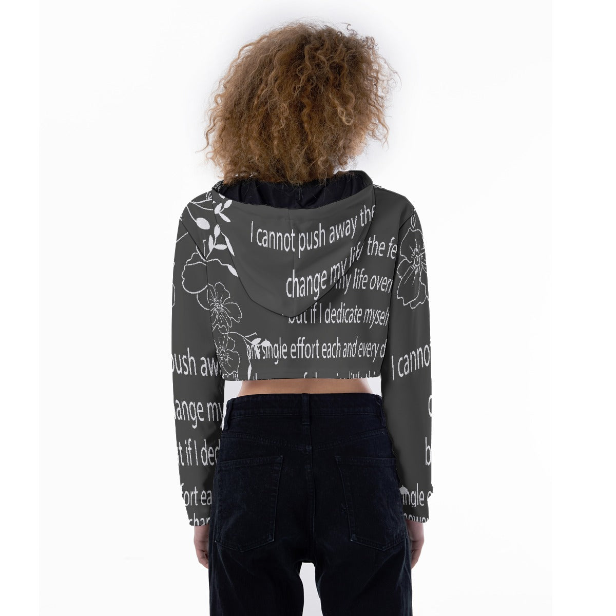 All-Over Print Women's Crop Top Hoodie