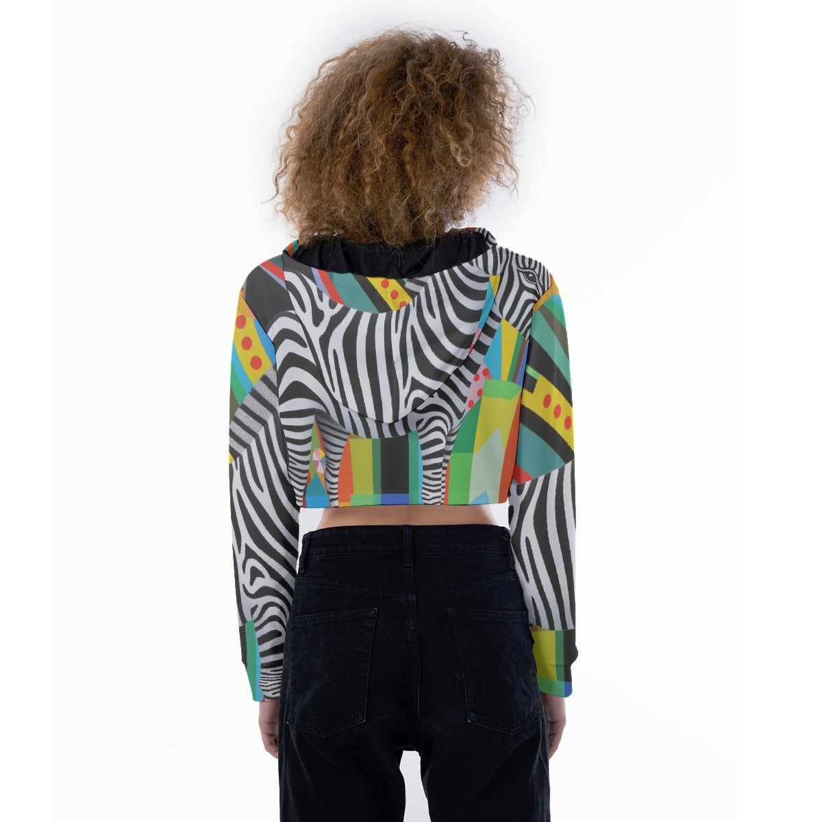 All-Over Print Women's Crop Top Hoodie