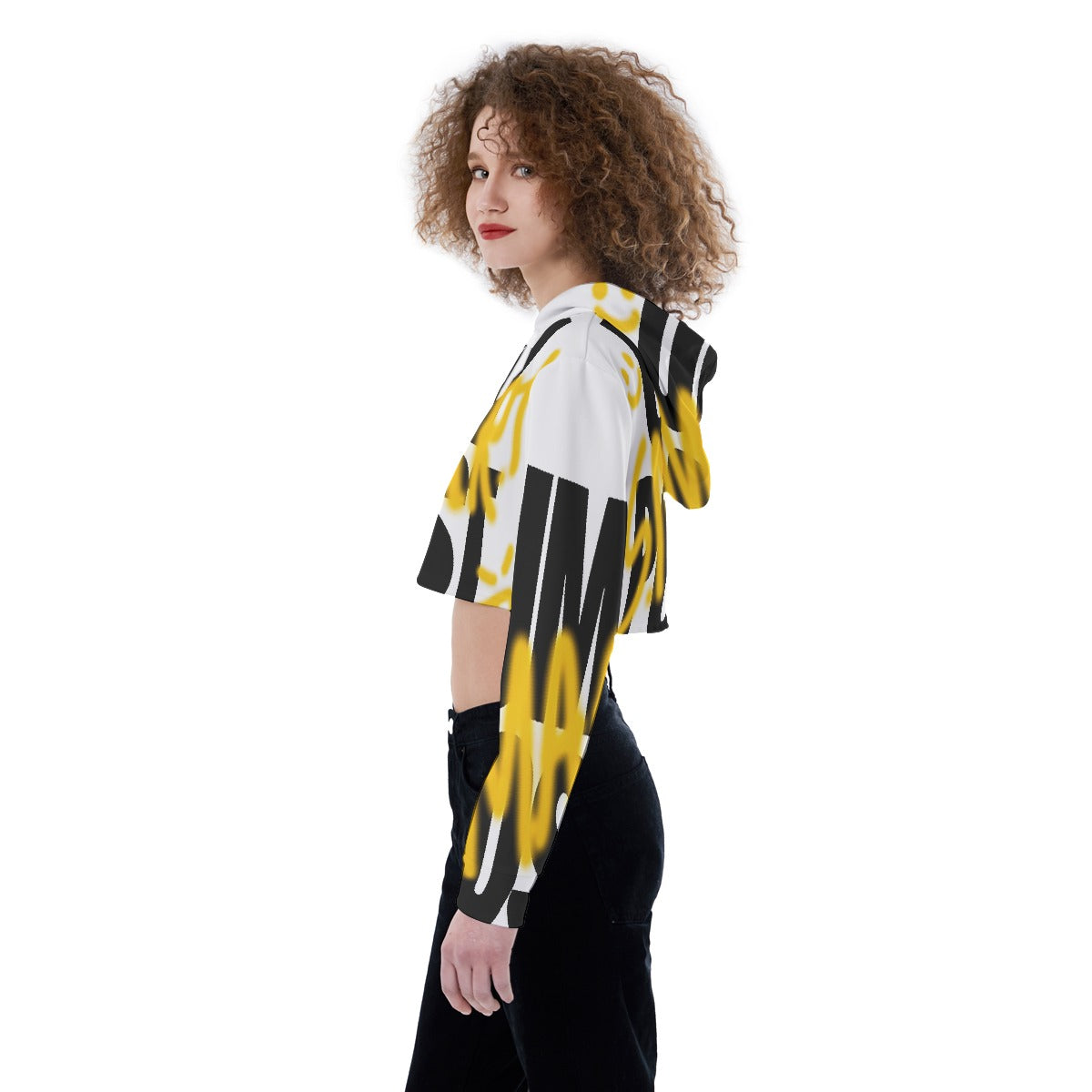 All-Over Print Women's Crop Top Hoodie