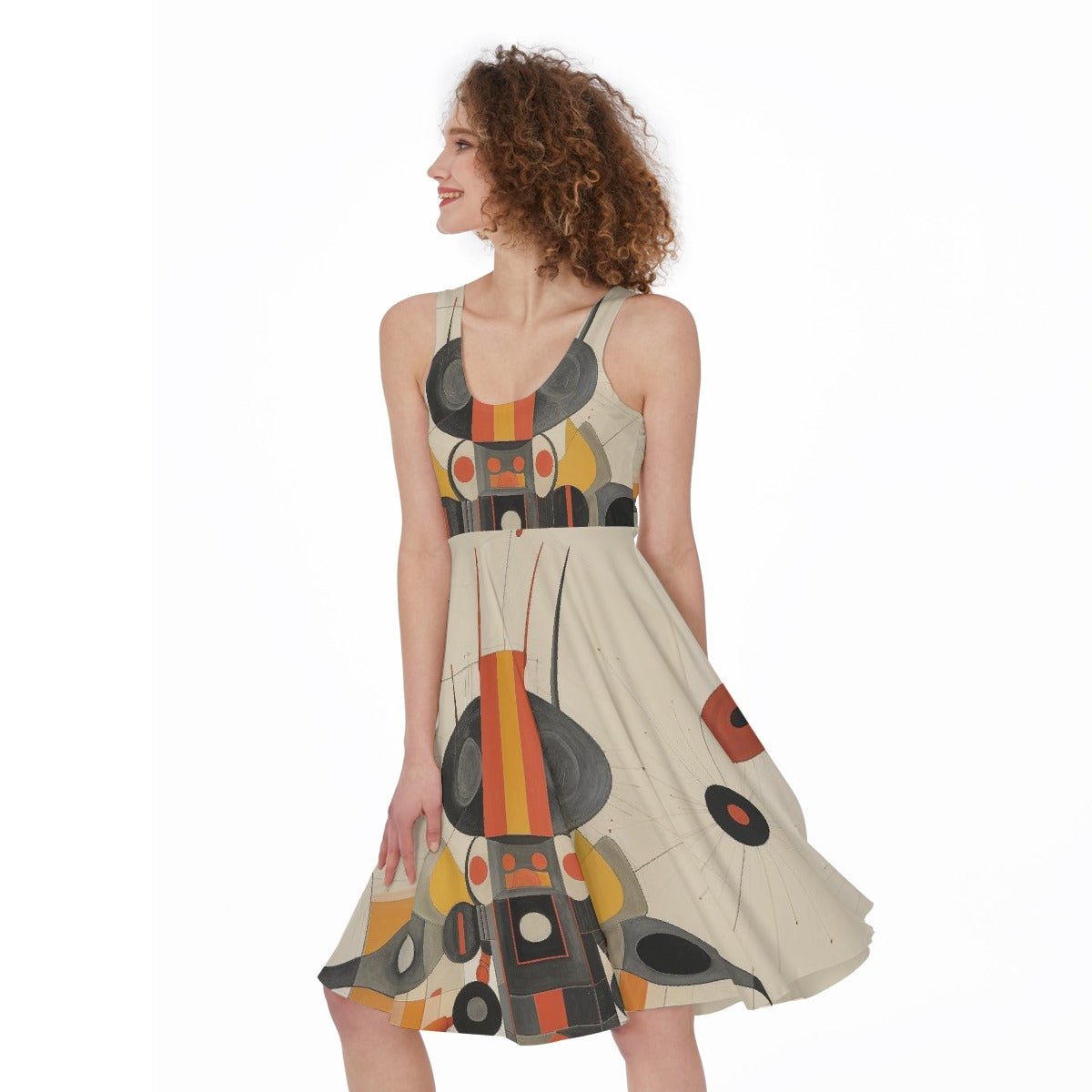 All-Over Print Women's Sleeveless Dress